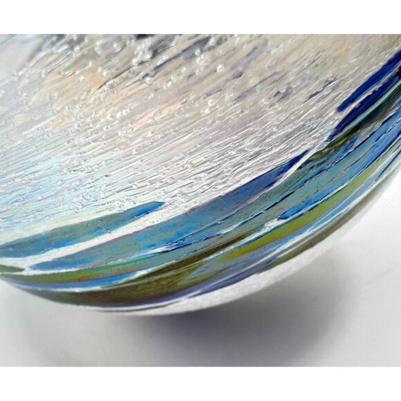 Hand-Blown Glass Eye Studio Art Glass Oil Lamp Glass Mt. St. Helens Ash 4 - Picture 10 of 16